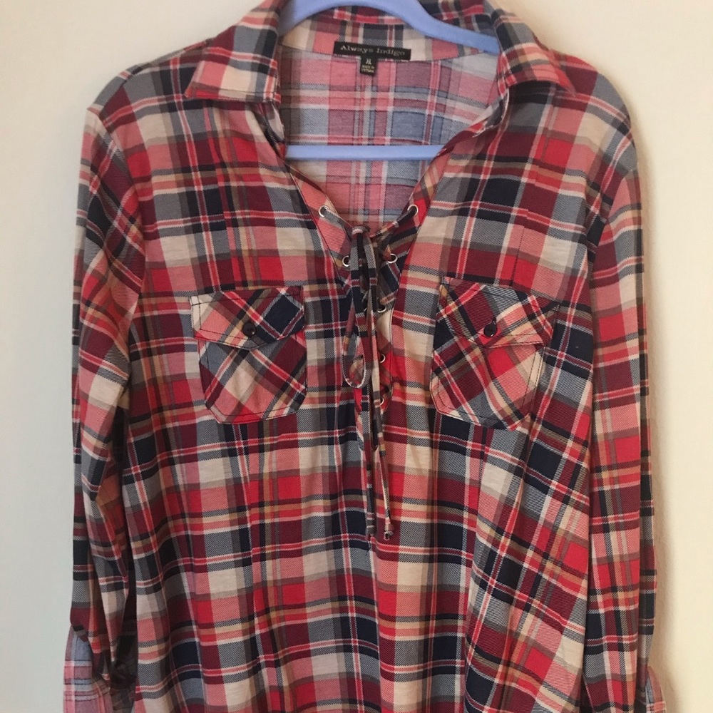 🍁SUPER CUTE PLAID FALL TOP🍁